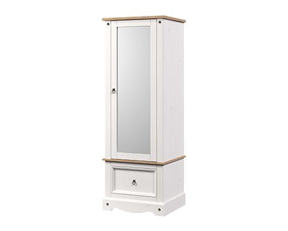 Corona armoire with mirrored door & drawer