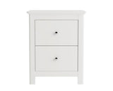 Nairn White 2 drawer bedside cabinet