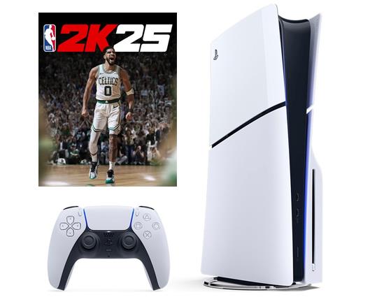 Sony PS5 Slim Disc Console with NBA 2K25