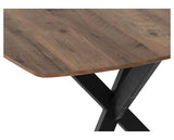 ATHENS RECTANGULAR DINING TABLE - MEDIUM OAK EFFECT