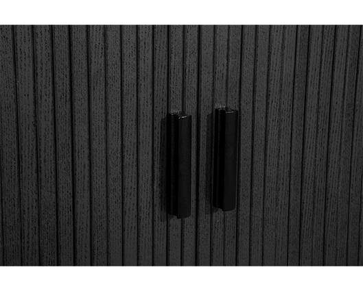 Axel 2 Door Fluted Sideboard - Black