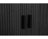 Axel 2 Door Fluted Sideboard - Black