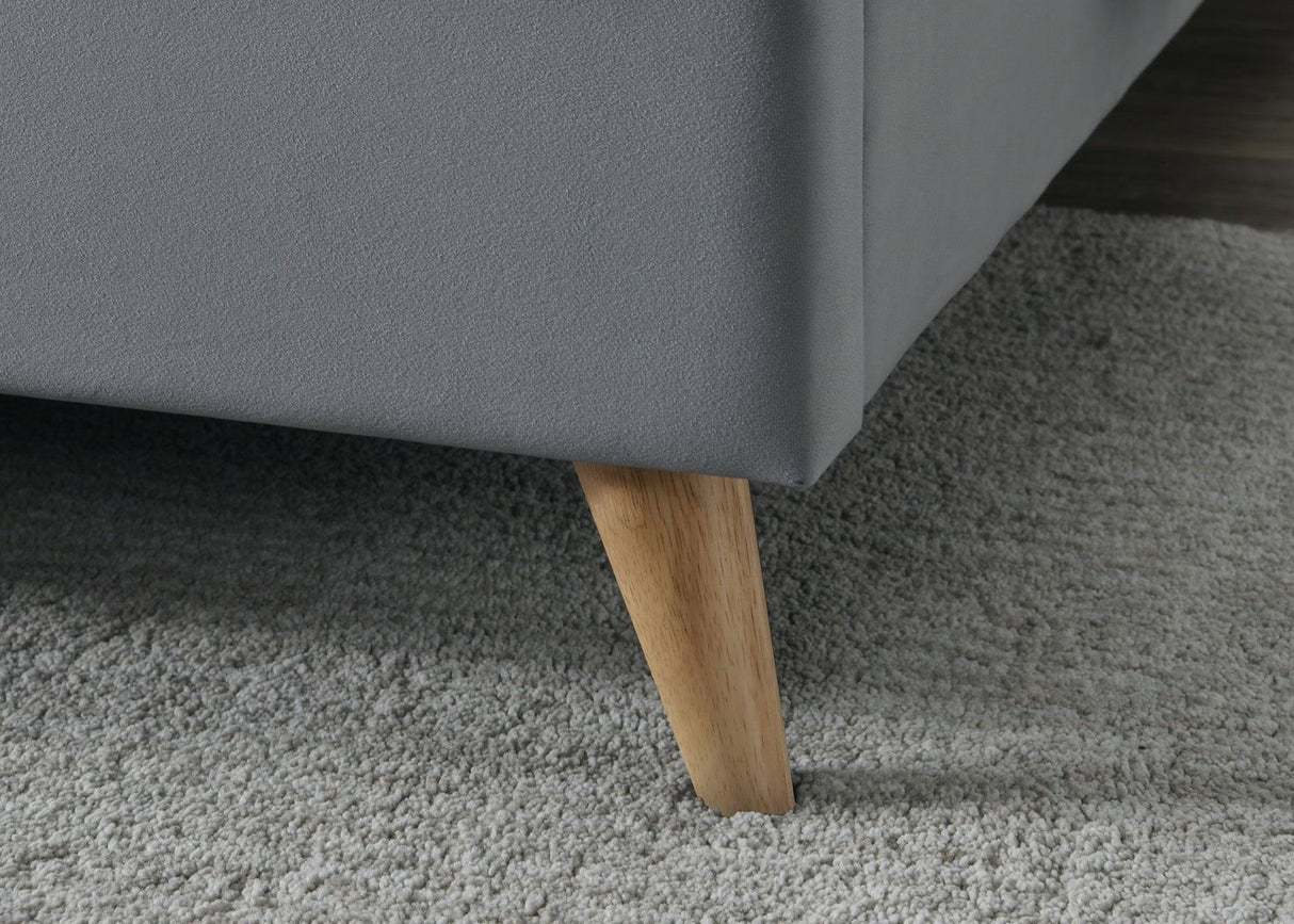 Elm Small Double Bed - Grey