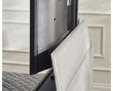 Clara Side Lift Ottoman TV Bed Light Grey - King