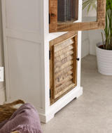 Arianna 3 Shelves & 1 Doors Wood Bookcase