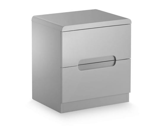 Empire 2 Drawer Bedside - Grey