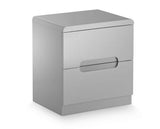 Empire 2 Drawer Bedside - Grey