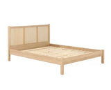 Croxley King Rattan Bed- Oak