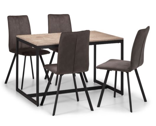 Heeze Dining Set ( Table + 4 Maltz Chairs)