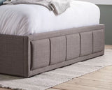 Hannover Ottoman Small Double Bed - Grey