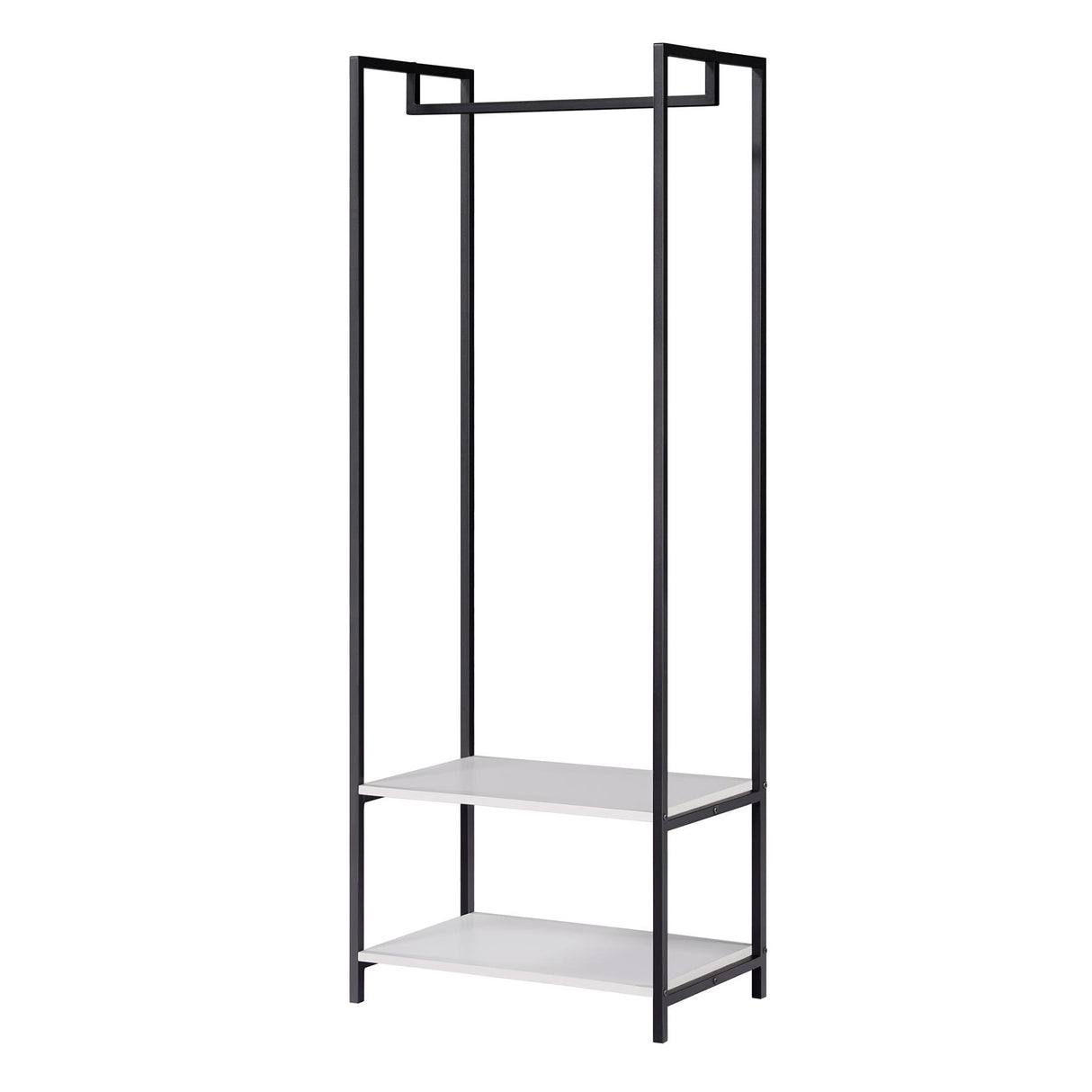 Scala Open Wardrobe with 2 Shelves - White