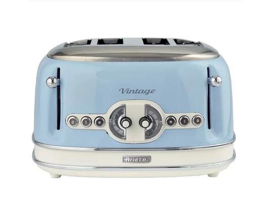 Ariete Retro Style 4 Slice Toaster - Blue