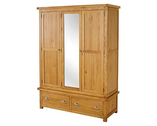 Winona 3 Door 2 Drawer Wardrobe - Oak