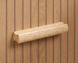 Axel 2 Drawer Fluted Bedside - Oak