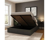 Small Double End Lift Ottoman Bed-Grey
