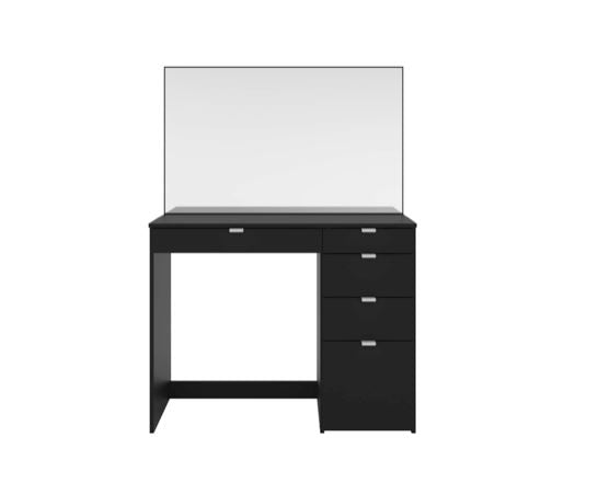 Ayla 5 Drawer Dressing Table- Black