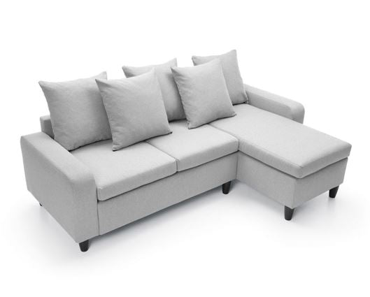 Noah Right Hand Facing Corner Sofa - Light Grey