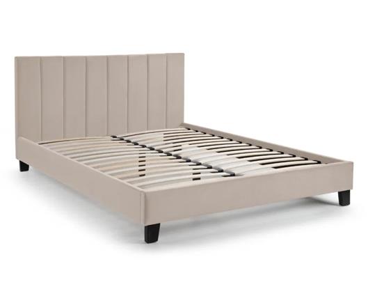 Rosa Velvet Bed in a Box Cream - Small Double