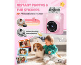 Kids Instant Print Camera - Pink