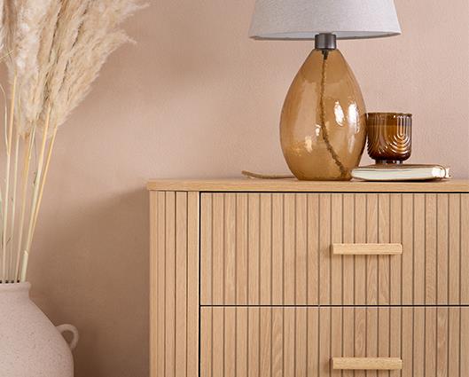 Axel 6 Drawer Fluted Chest - Oak