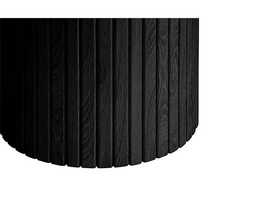 Axel Fluted Side Table - Black