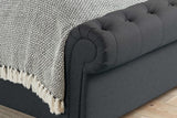 Charlton Side Lift Ottoman King Bed - Charcoal