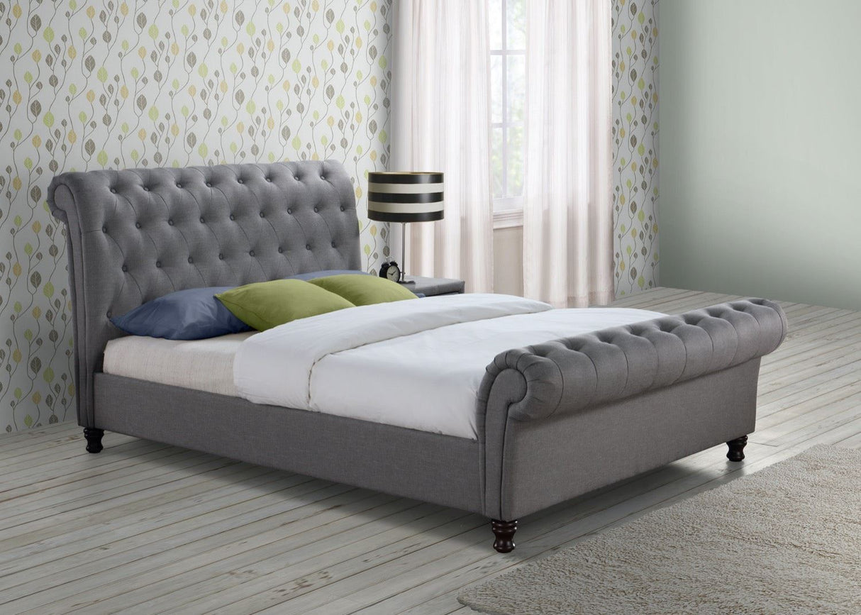 Charlton Bed King - Grey