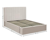 Aylen Ottoman Storage Bed Oatmeal - Double