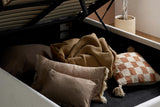 Maisey Ottoman Bed White Boucle - Double
