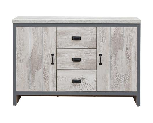 Baxter 2 door 3 drawer sideboard grey