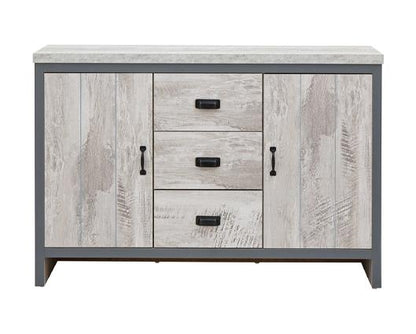 Baxter 2 door 3 drawer sideboard grey