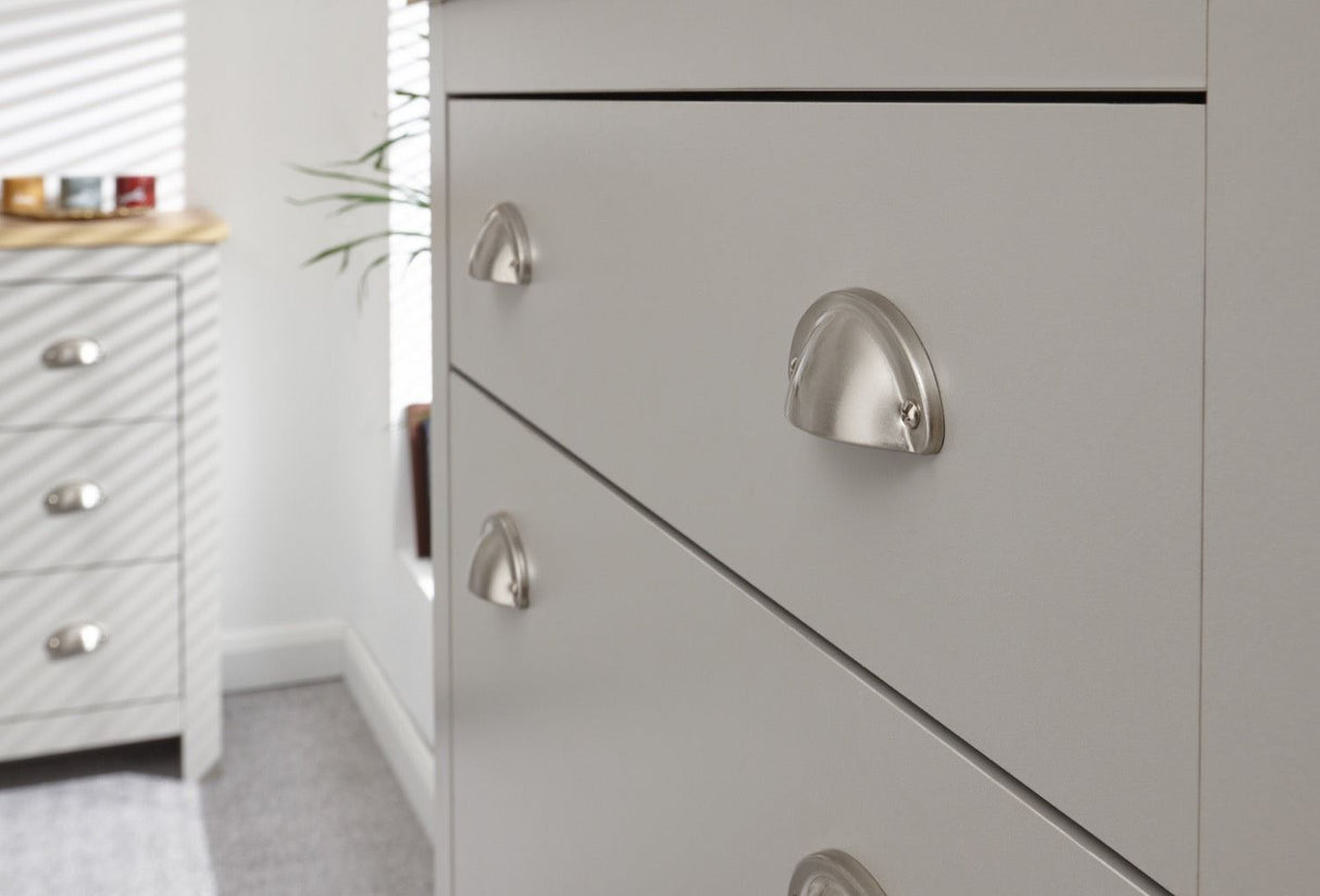Lachlan 2 Door 1 Drawer Shoe Cabinet-Grey