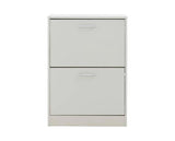 Spencer Two Tier Shoe Cabinet-Grey