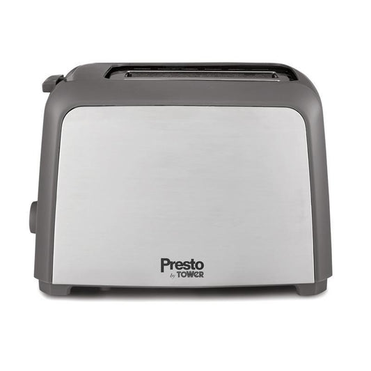 Tower Presto 2 Slice Toaster Brushed Stainless Steel