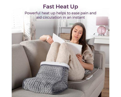 Carmen Electric Heated Foot Warmer Grey