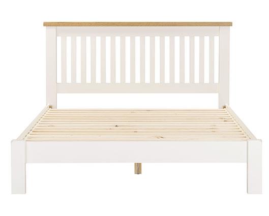 WINDSOR 5' LOW END BED - IVORY/OAK