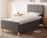 Ashbourne Single Ottoman-Dark Grey