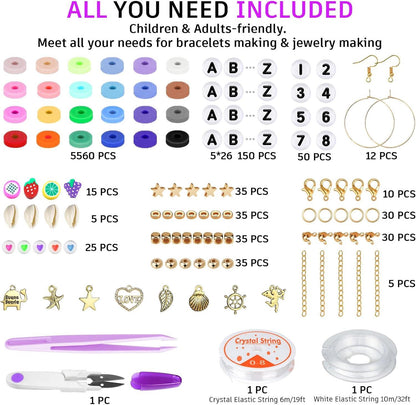 Clay Beads Bracelet Making Kit