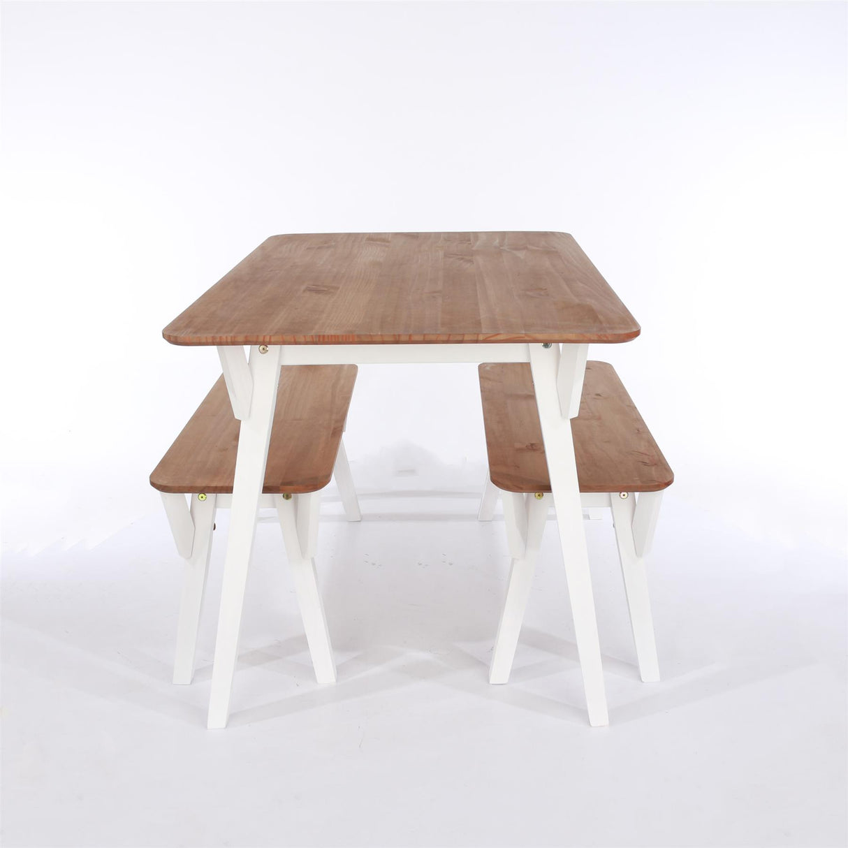 Corona Grey 120cm kitchen table & 2 bench set