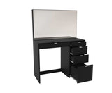 Ayla 5 Drawer Dressing Table- Black