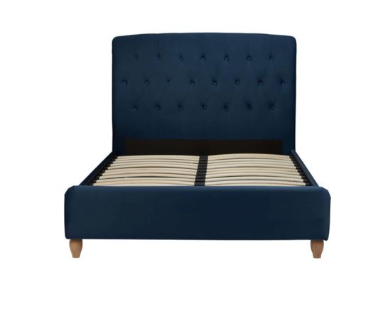 Brompton King Bed- Midnight Blue