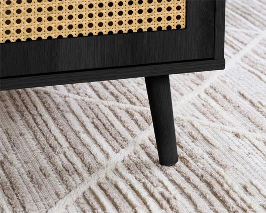 Croxley Rattan Coffee Table - Black