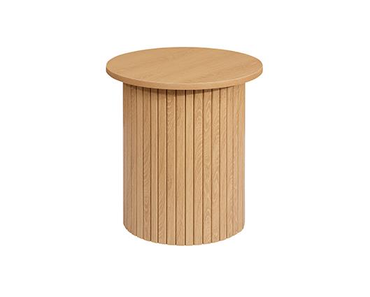 Axel Fluted Side Table - Oak