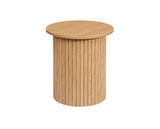 Axel Fluted Side Table - Oak