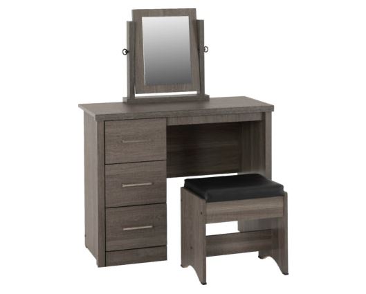 Lamont 3 Piece Dressing Table Set with Mirror