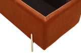 Melta Ottoman Storage Bench-Russet