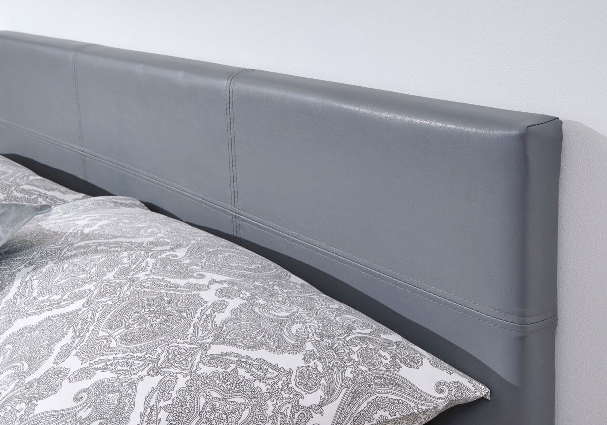 Serena Small Double Side Lift Ottoman Bed-Grey