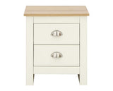 Lachlan 2 Drawer Bedside-Cream