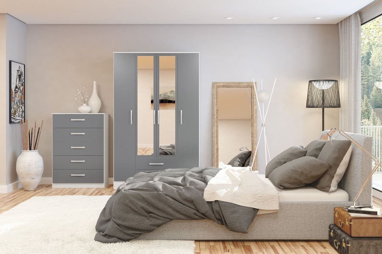 Larz 6 Drawer Chest - Grey
