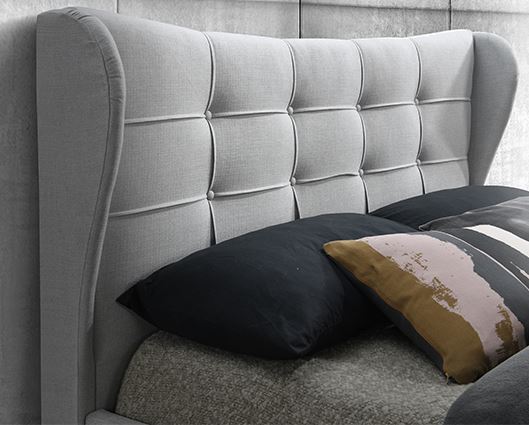 Harper Small Double Bed - Dove Grey